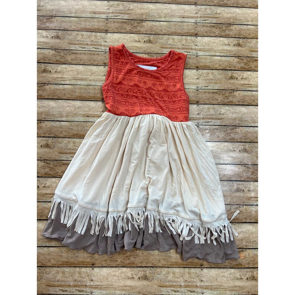 Smocked Sweets Disney Moana Inspired Short Bamboo Nightgown Size 4T